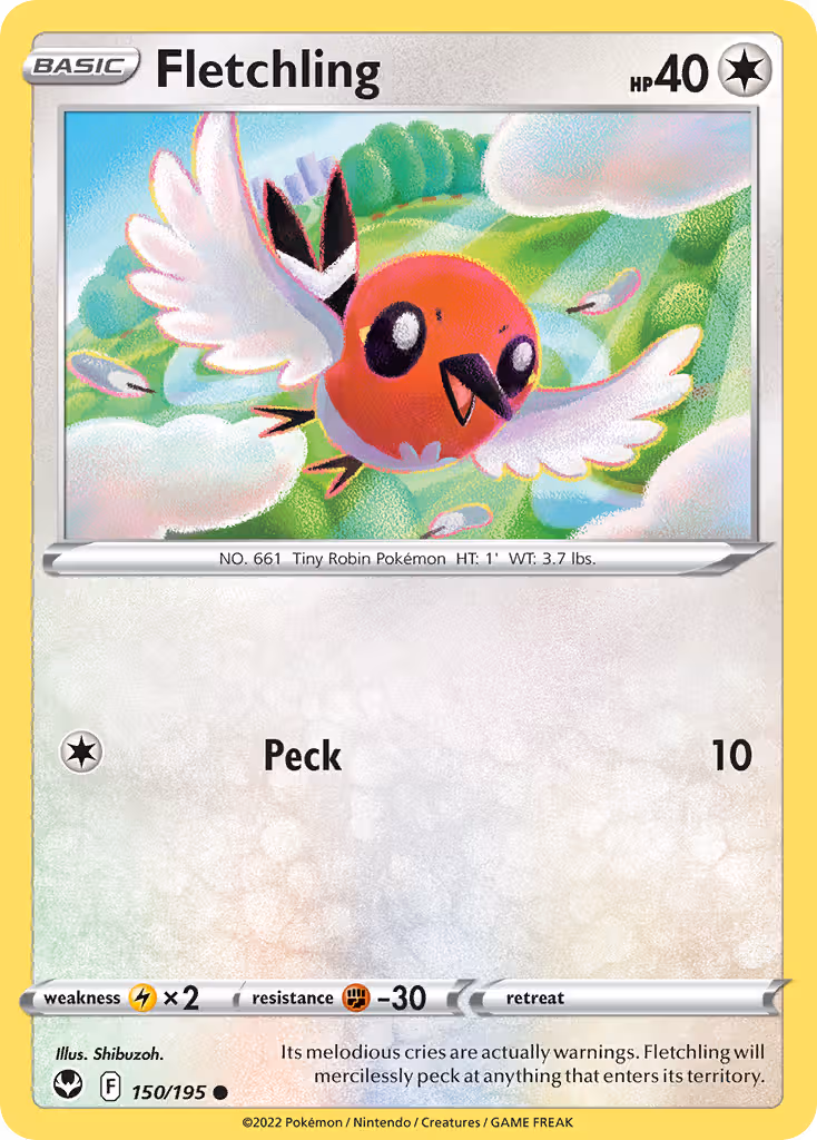 Fletchling 150/195 Pokemon card