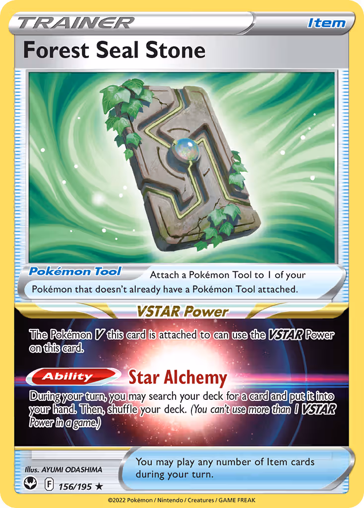 Forest Seal Stone 156/195 Pokemon card