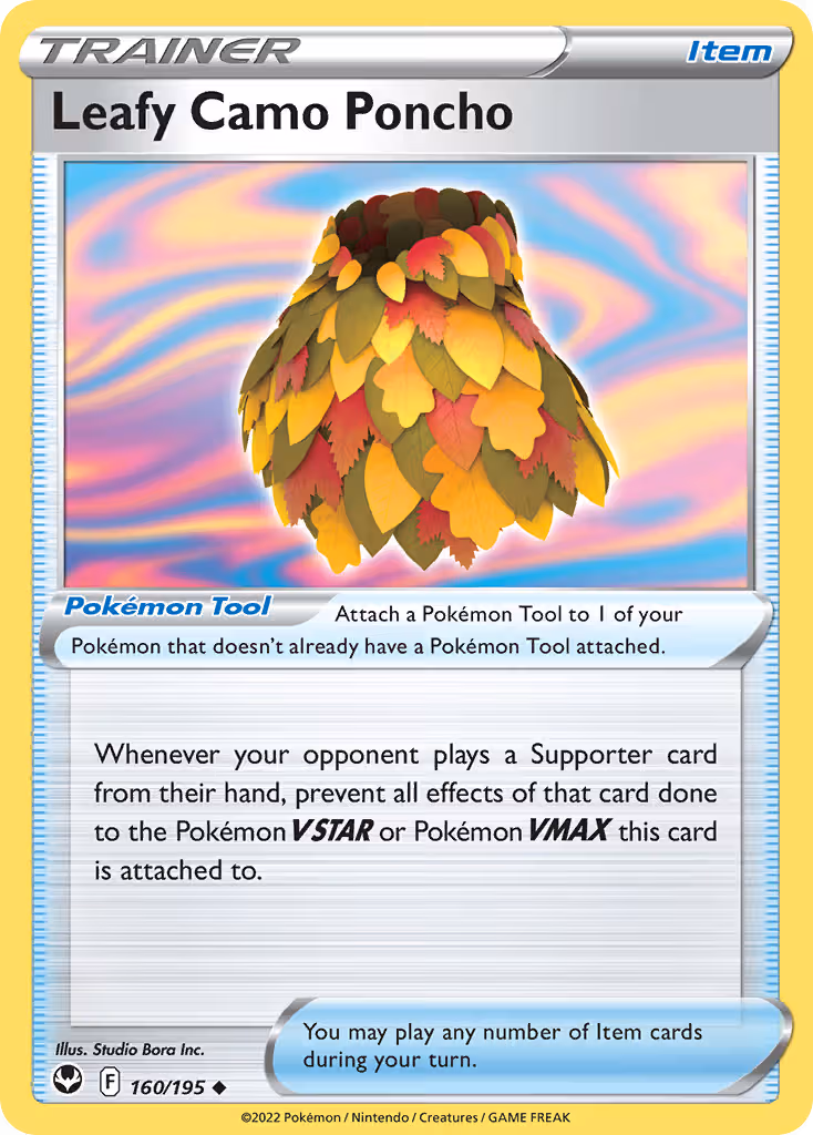 Leafy Camo Poncho 160/195 Pokemon card