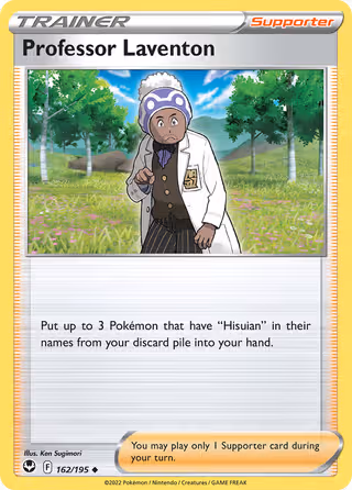 Professor Laventon 162/195 Pokemon card