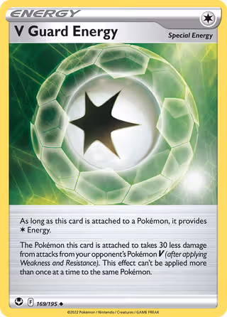 V Guard Energy 169/195 Pokemon card