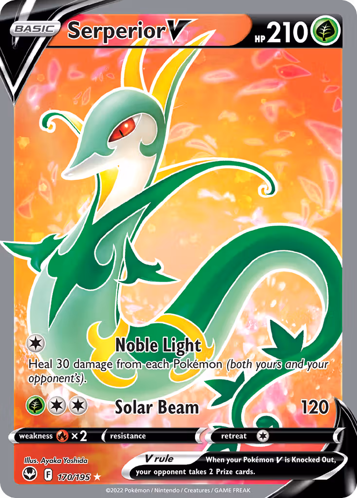 Serperior V 170/195 Pokemon card
