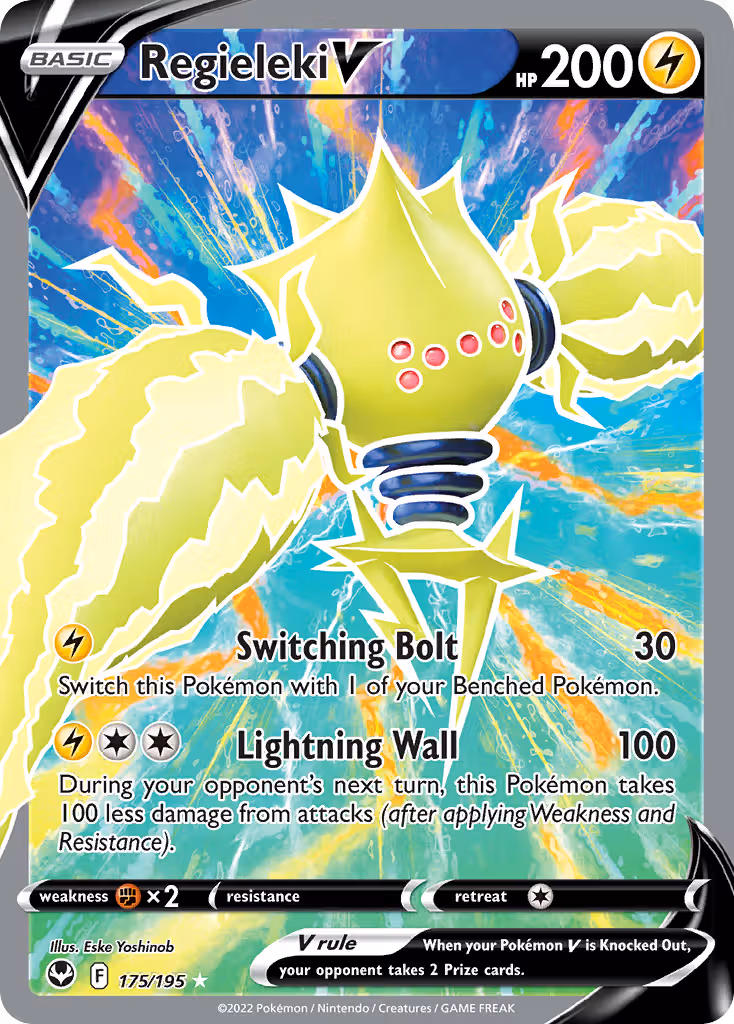 Regieleki V 175/195 Pokemon card