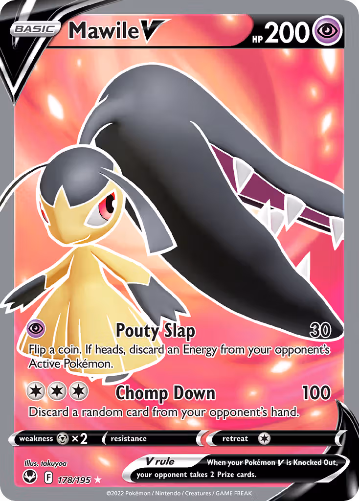 Mawile V 178/195 Pokemon card