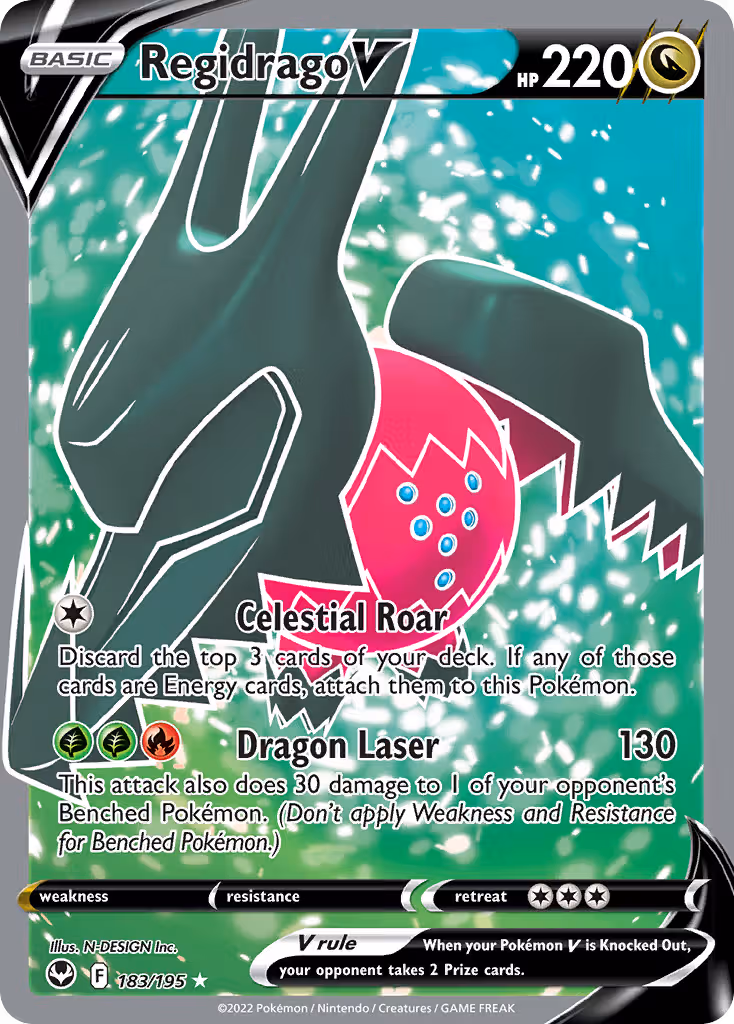 Regidrago V 183/195 Pokemon card