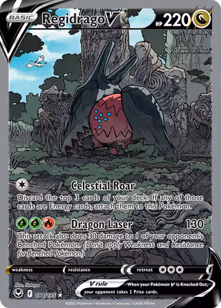 Regidrago V 184/195 Pokemon card