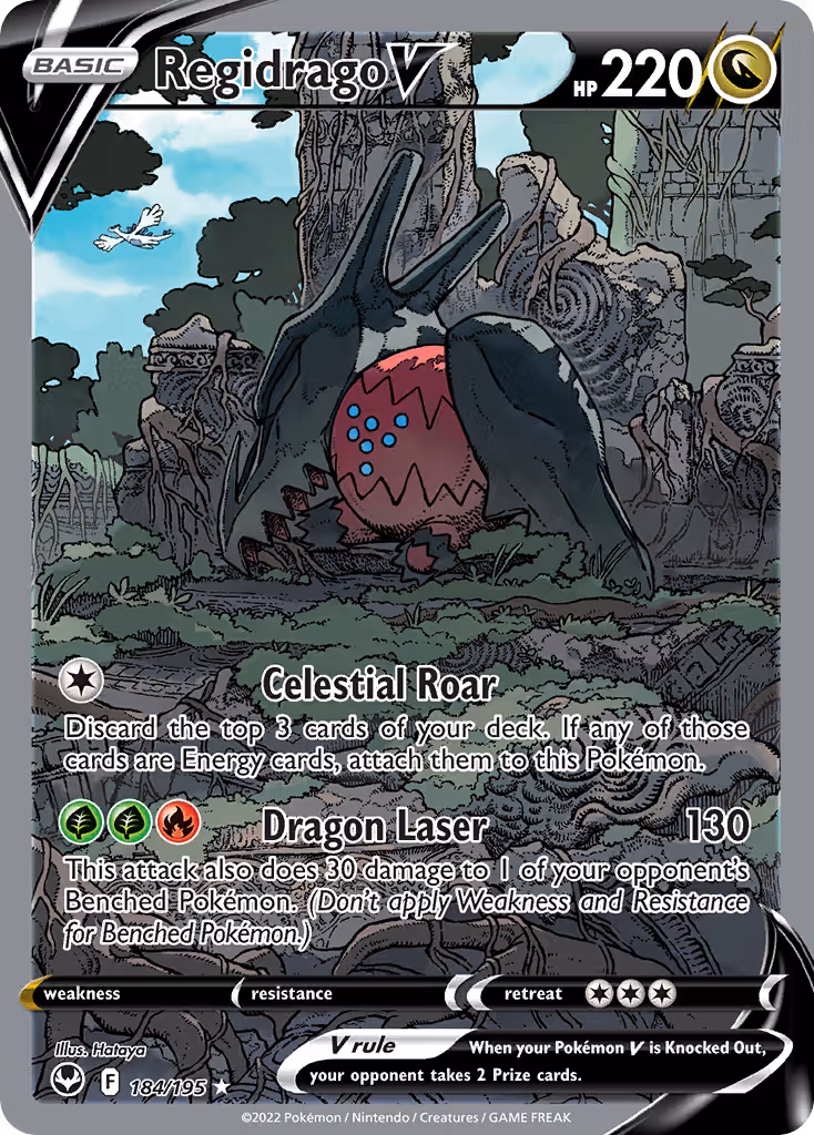 Regidrago V 184/195 Pokemon card