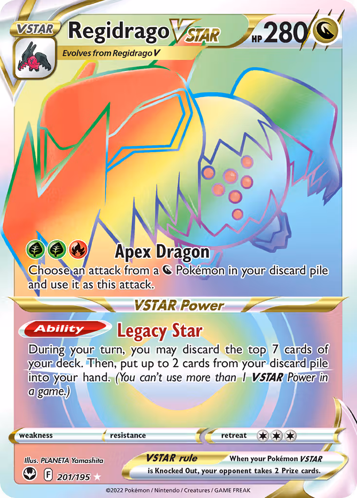 Regidrago VSTAR 201/195 Pokemon card
