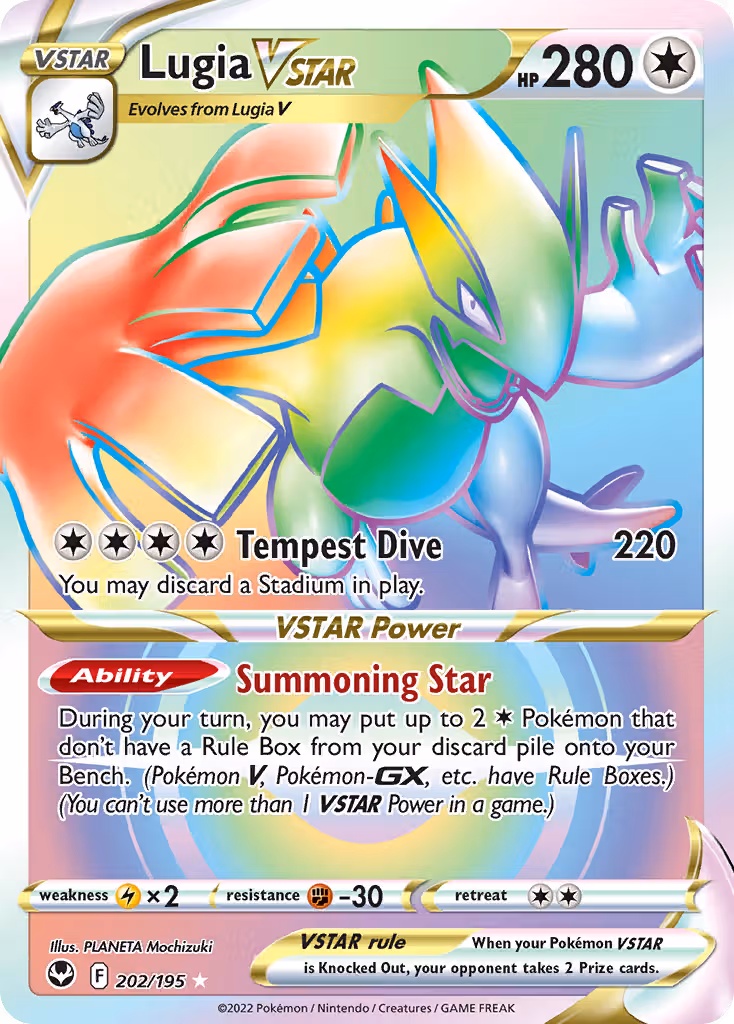 Lugia VSTAR 202/195 Pokemon card