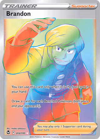 Brandon 203/195 Pokemon card
