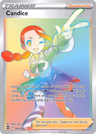 Candice 204/195 Pokemon card