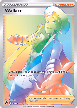 Wallace 208/195 Pokemon card