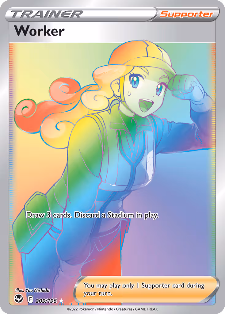 Worker 209/195 Pokemon card