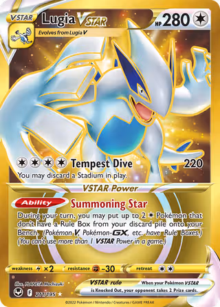 Lugia VSTAR 211/195 Pokemon card