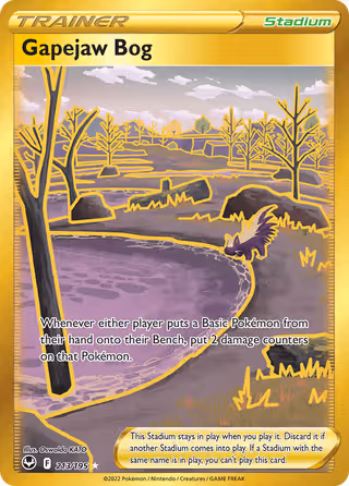 Gapejaw Bog 213/195 Pokemon card