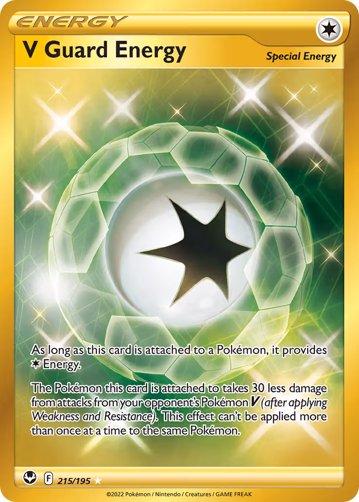 V Guard Energy 215/195 Pokemon card