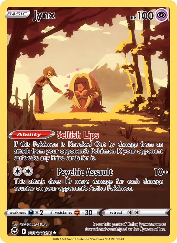Jynx TG04 Pokemon card