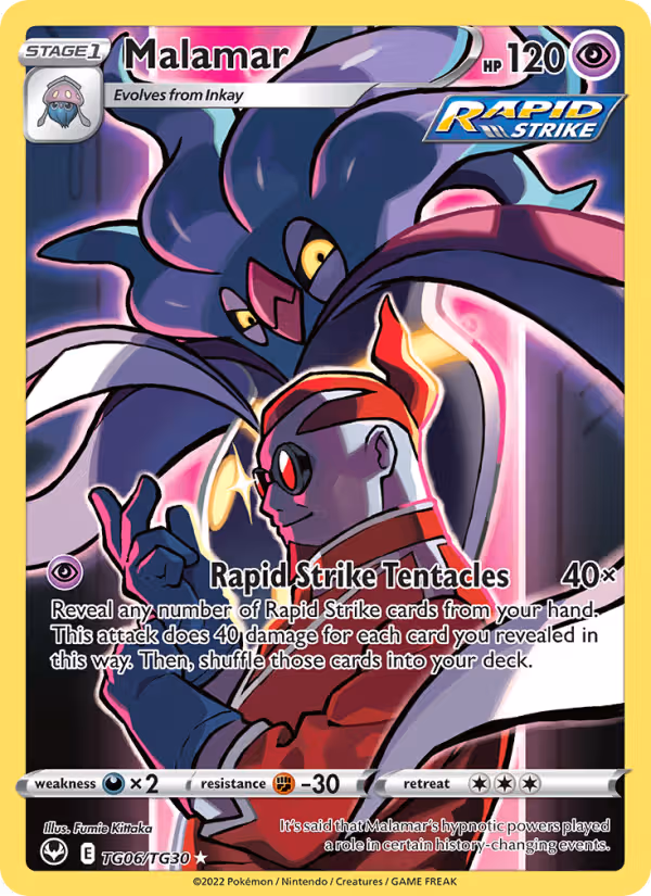 Malamar TG06 Pokemon card