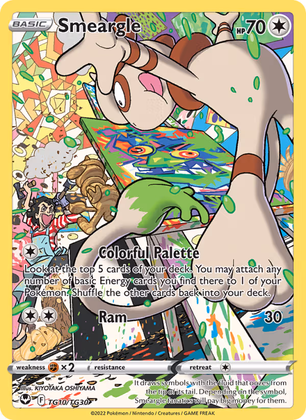 Smeargle TG10 Pokemon card