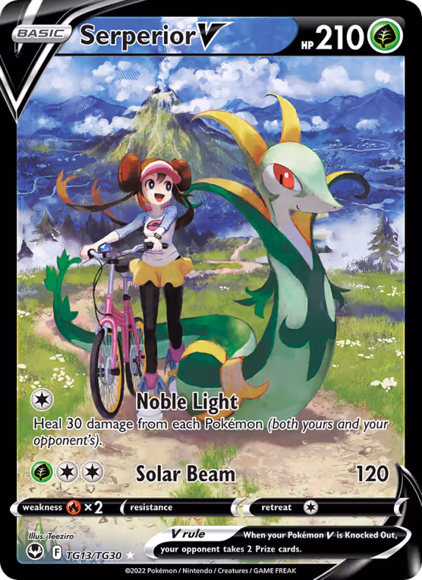 Serperior V TG13 Pokemon card