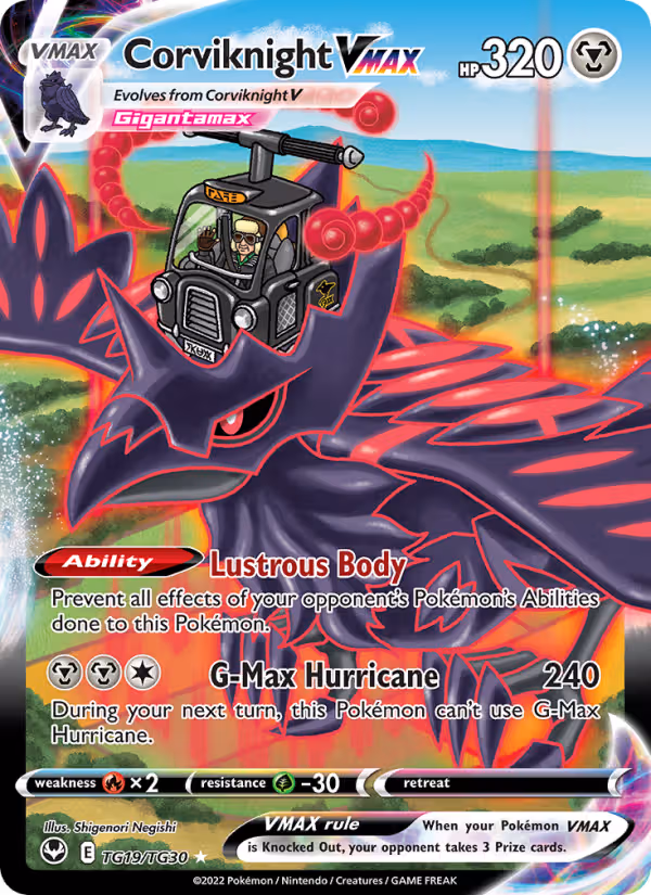 Corviknight VMAX TG19 Pokemon card