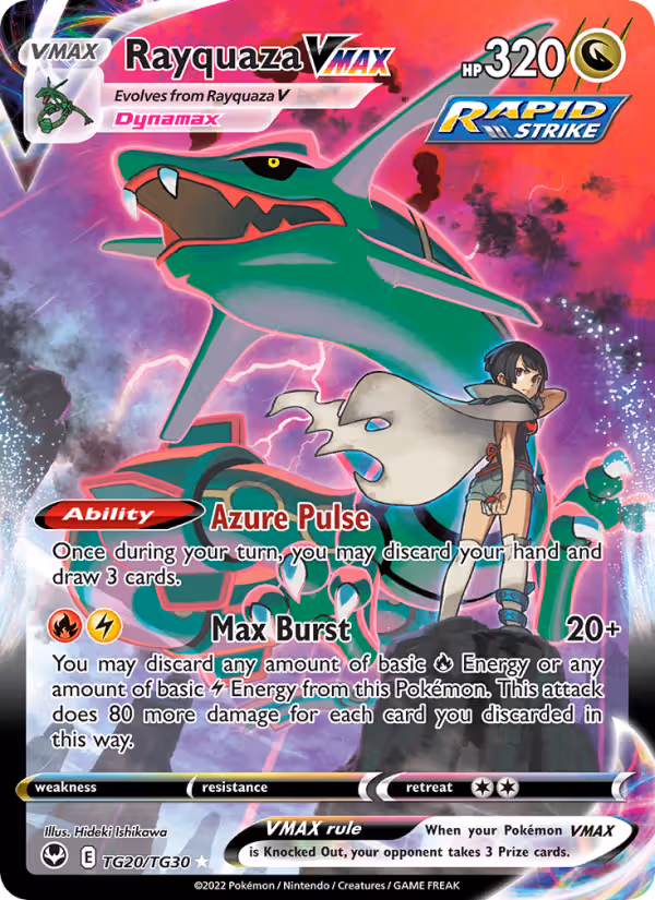 Rayquaza VMAX TG20 Pokemon card