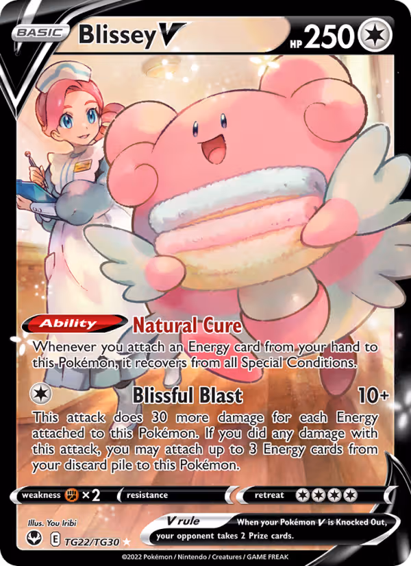 Blissey V TG22 Pokemon card