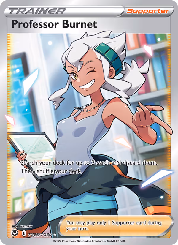 Professor Burnet TG26 Pokemon card