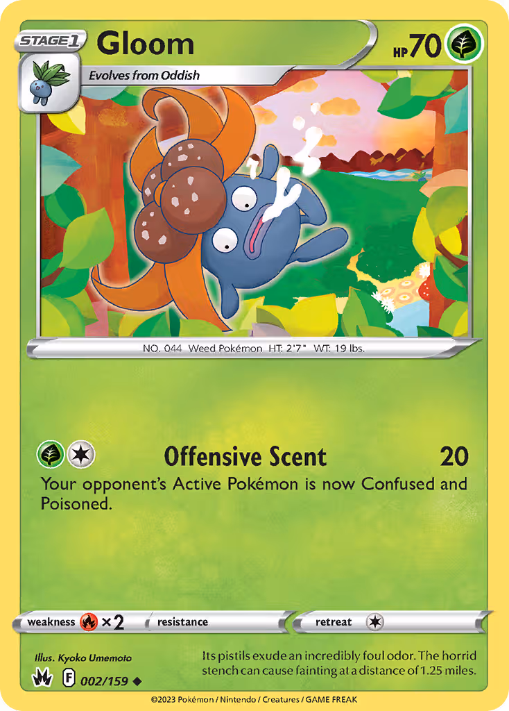 Gloom 2/159 Pokemon card