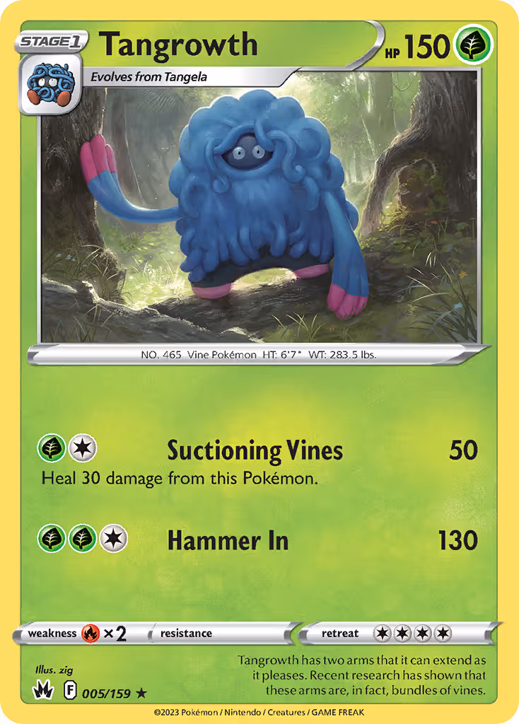 Tangrowth 5/159 Pokemon card