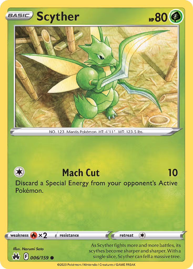 Scyther 6/159 Pokemon card