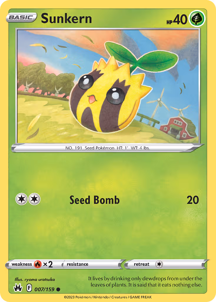 Sunkern 7/159 Pokemon card