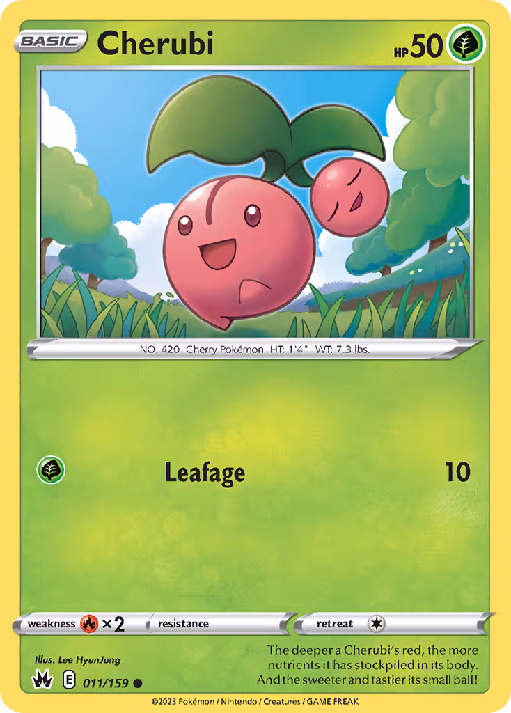 Cherubi 11/159 Pokemon card