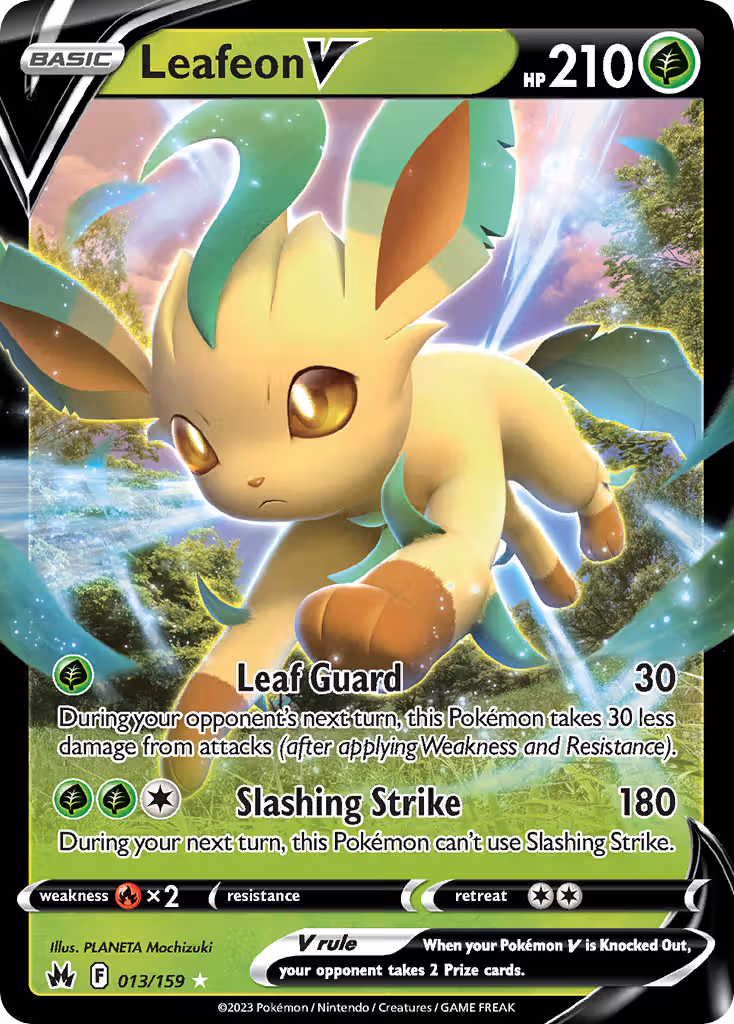 Leafeon V 13/159 Pokemon card