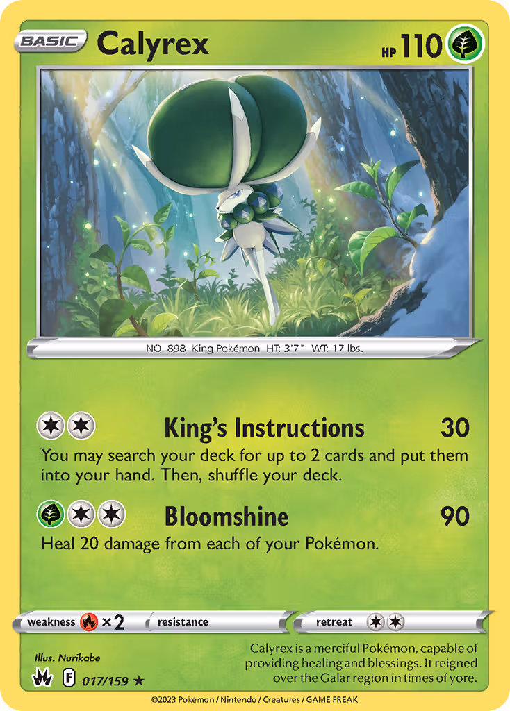 Calyrex 17/159 Pokemon card