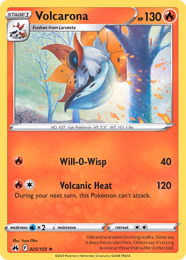 Volcarona 25/159 Pokemon card