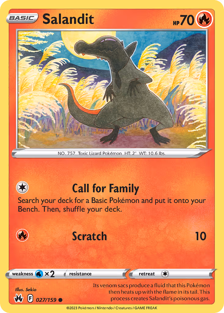 Salandit 27/159 Pokemon card