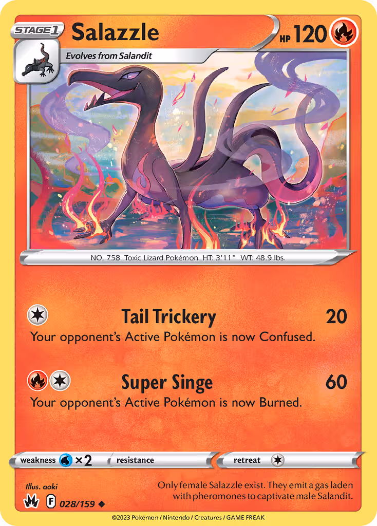 Salazzle 28/159 Pokemon card