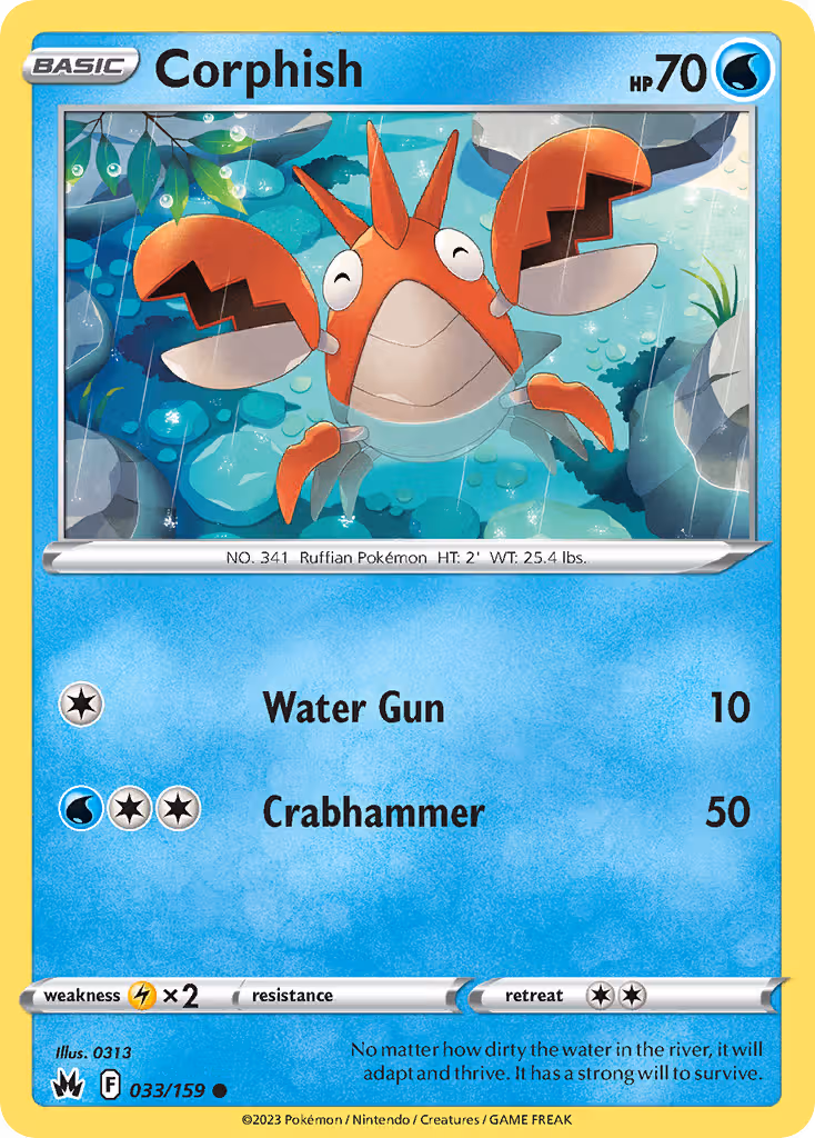 Corphish 33/159 Pokemon card