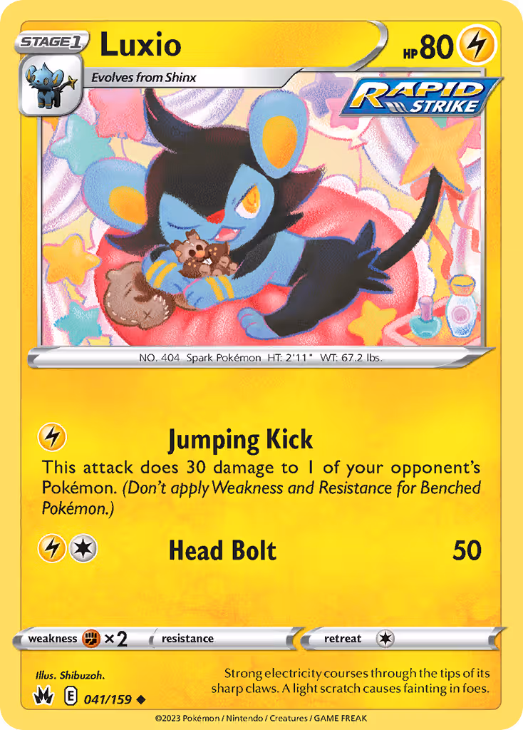 Luxio 41/159 Pokemon card