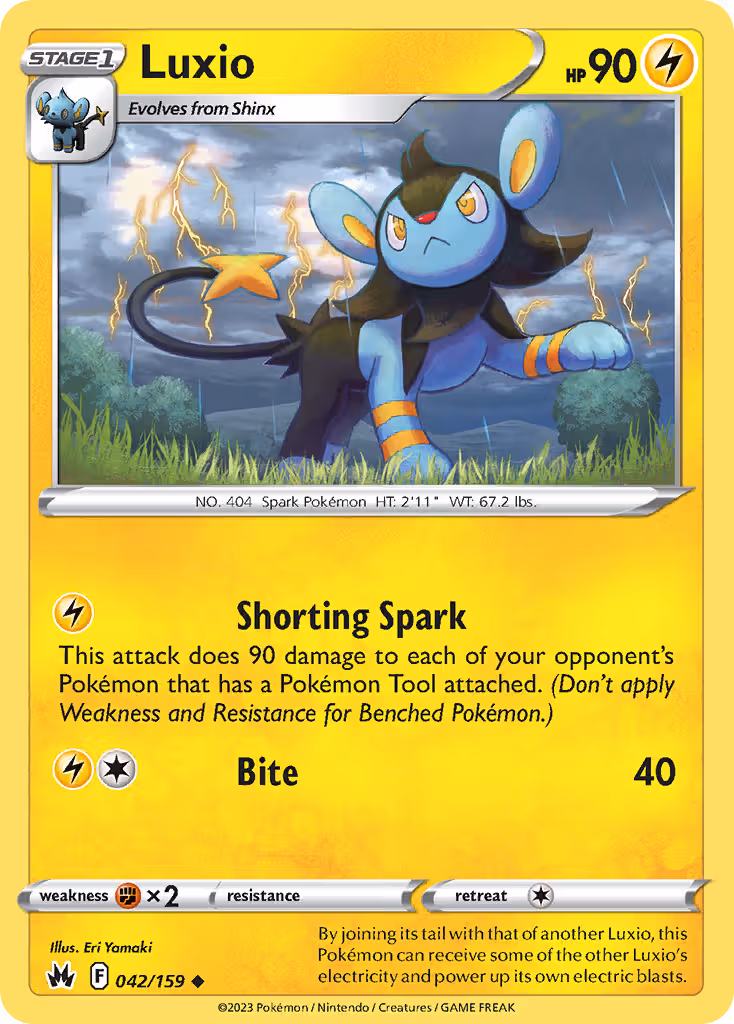 Luxio 42/159 Pokemon card