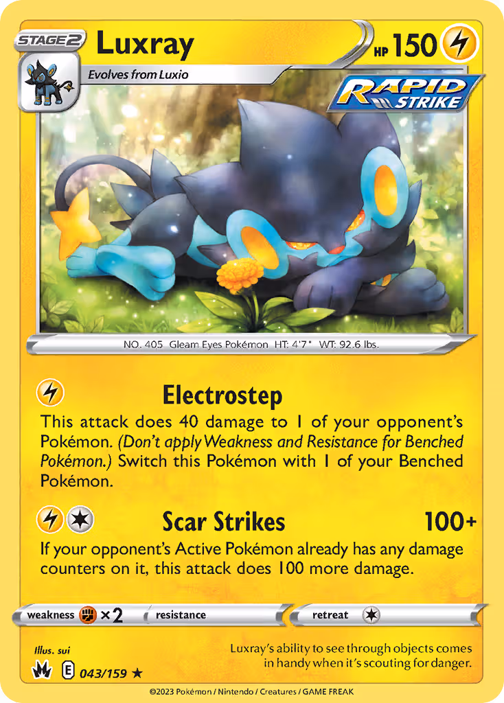 Luxray 43/159 Pokemon card