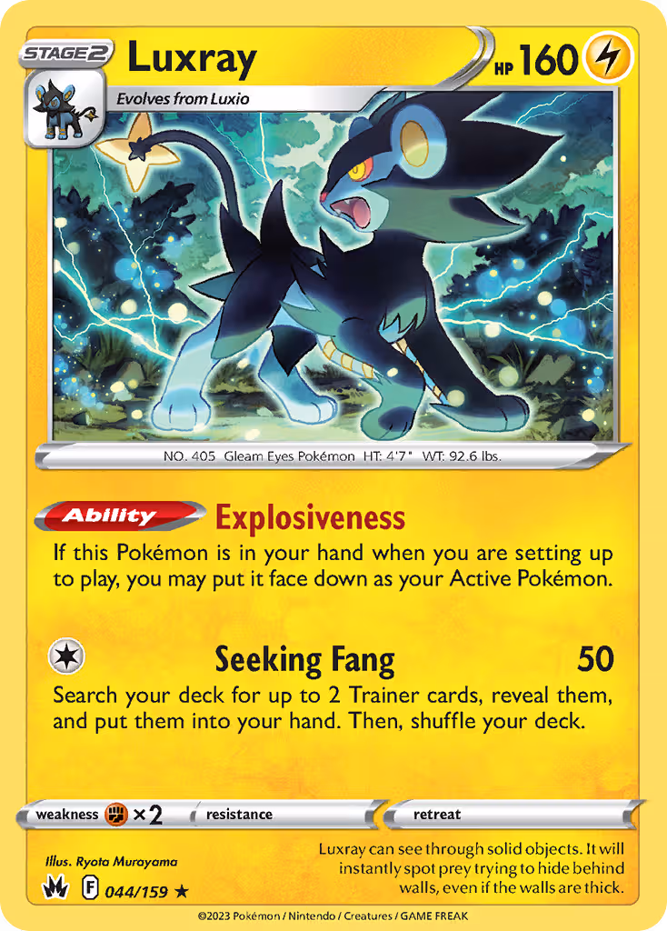 Luxray 44/159 Pokemon card