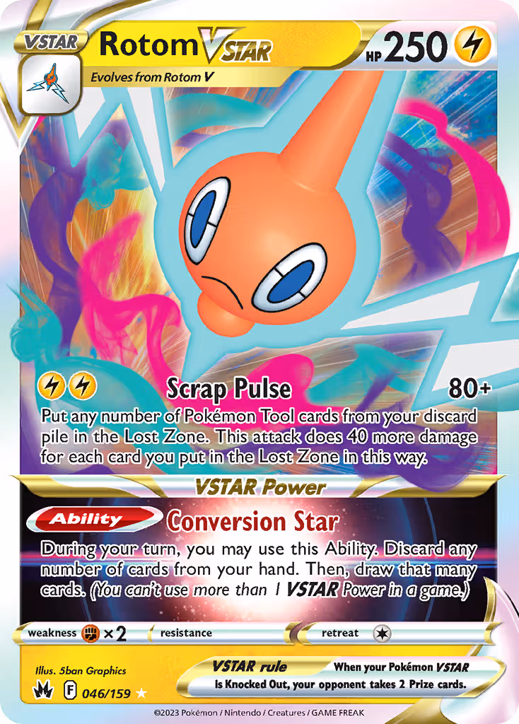 Rotom VSTAR 46/159 Pokemon card