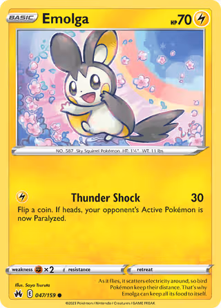 Emolga 47/159 Pokemon card