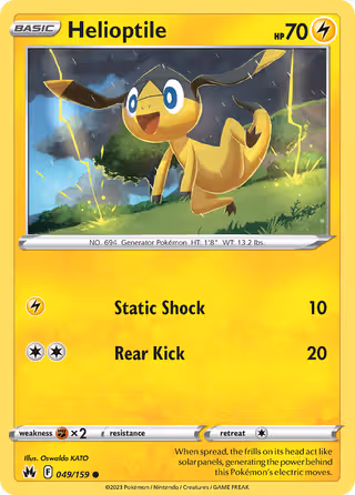 Helioptile 49/159 Pokemon card