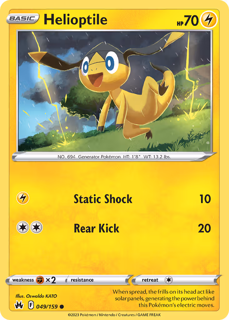 Helioptile 49/159 Pokemon card