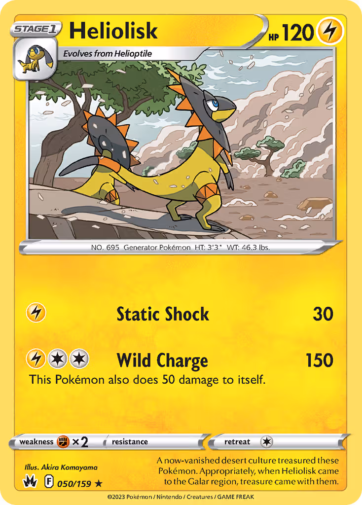Heliolisk 50/159 Pokemon card