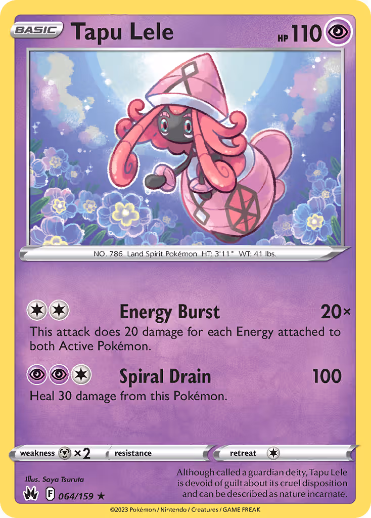 Tapu Lele 64/159 Pokemon card