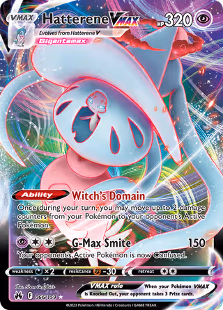 Hatterene VMAX 66/159 Pokemon card
